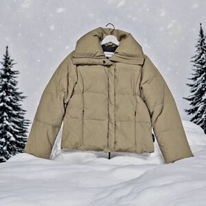 Calvin Klein Puffer Duck Down Green Jacket Size S